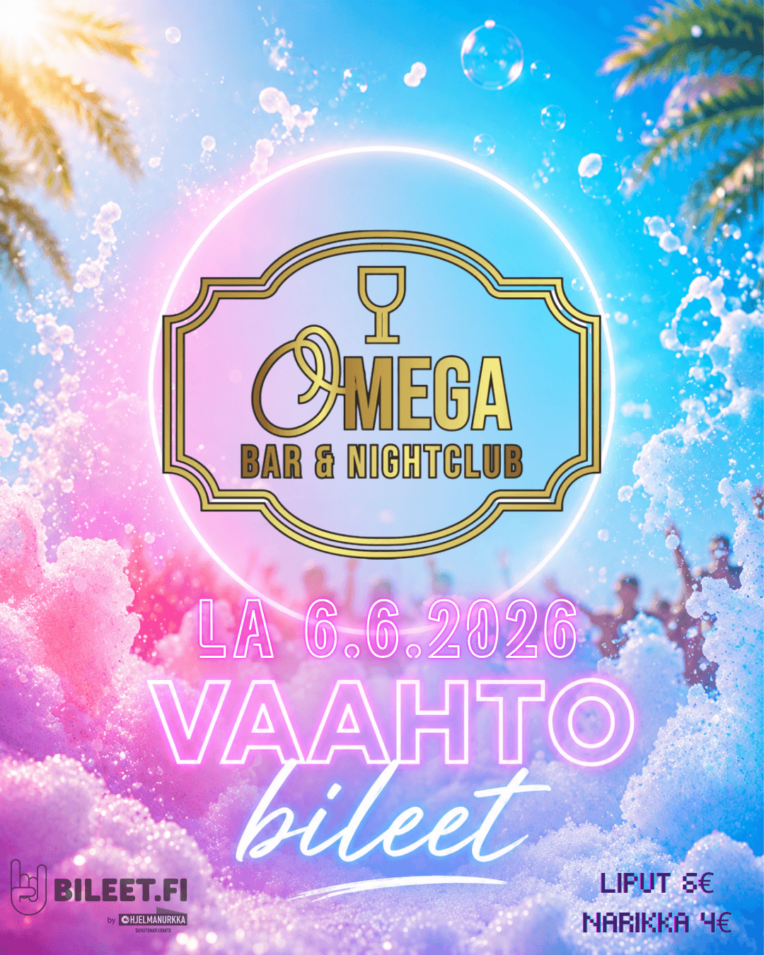 Vaahtobileet Omegassa 6.6.
